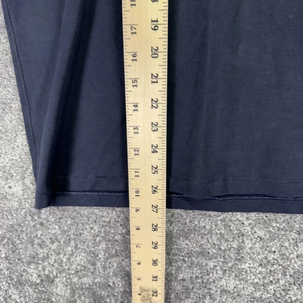 Banana Republic Shirt Mens Medium Blue 1/4 Zip Long Sleeve Stretch Casual